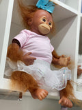 ORANGUTAN MONKEY BABY GIRL REBORN